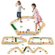 Wooden Balance Beam Set with Stepping Stones for 3+ Toddlers
