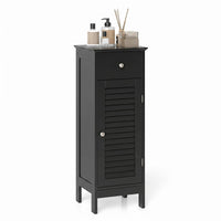 Small Bathroom Storage Cabinet with Adjustable Shelf and Drawer