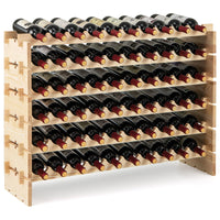 Giantex 60 Bottles Wine Rack, 6-Tier Stackable Modular Wine Bottle Holder