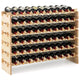 Giantex 60 Bottles Wine Rack, 6-Tier Stackable Modular Wine Bottle Holder