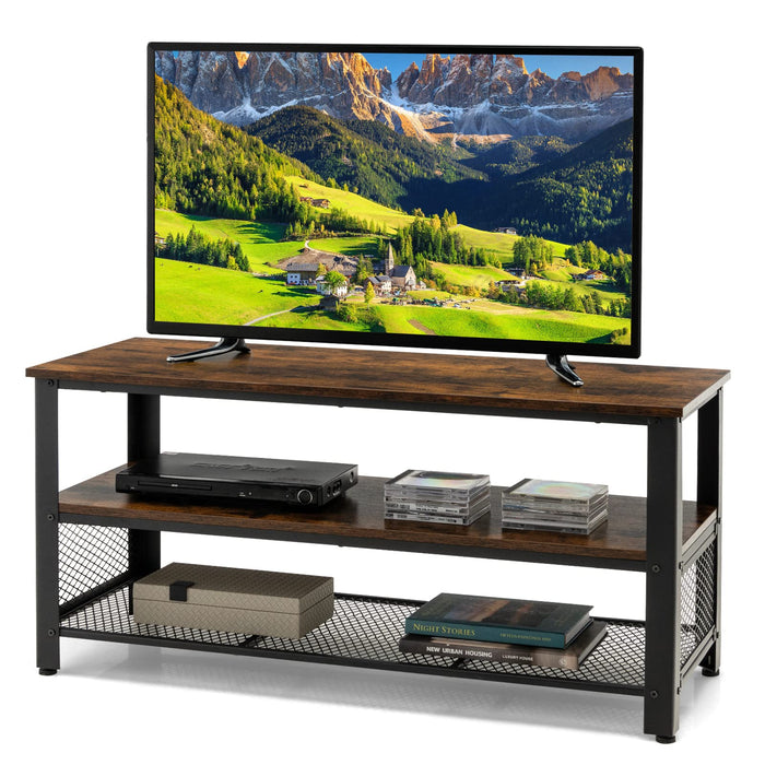 Giantex Console Table TV Stand for 50-Inch Flat Screen TVs, Brown