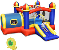 Inflatable Bounce House, 5 in 1 Bouncy Castle for Kids with Playhouse