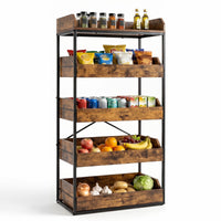 Giantex 5-Tier Food Storage Rack, Retail Snack Display Shelf