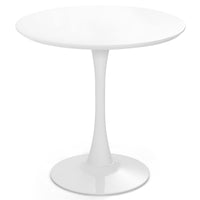 Giantex Round Dining Table, 80 CM Mid-Century Leisure Table for Small Places