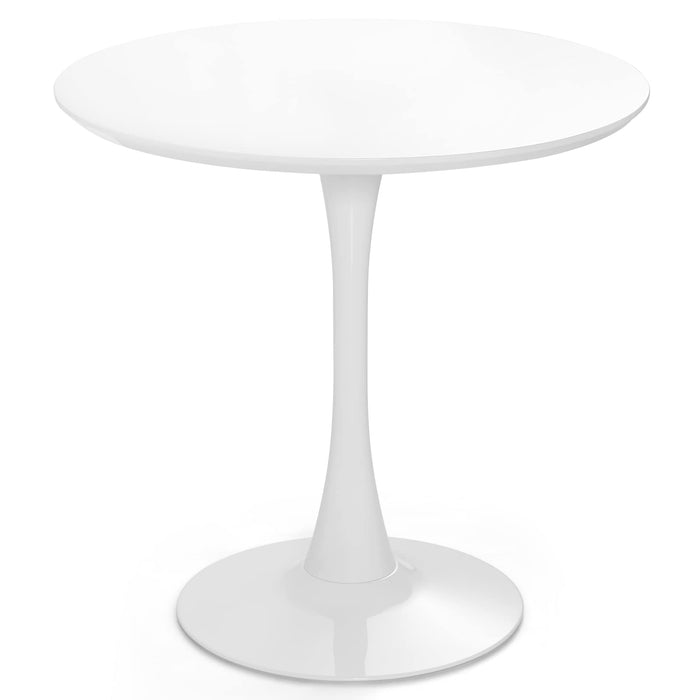 Giantex Round Dining Table, 80 CM Mid-Century Leisure Table for Small Places