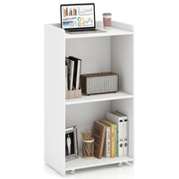 Giantex Rolling Lectern Stand, 105cm Presentation Podium with 2 Storage Shelves
