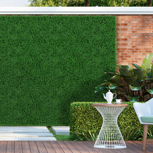 12 Pieces 51 x 51cm Artificial Grass Wall Panels Faux Green Moss Panels