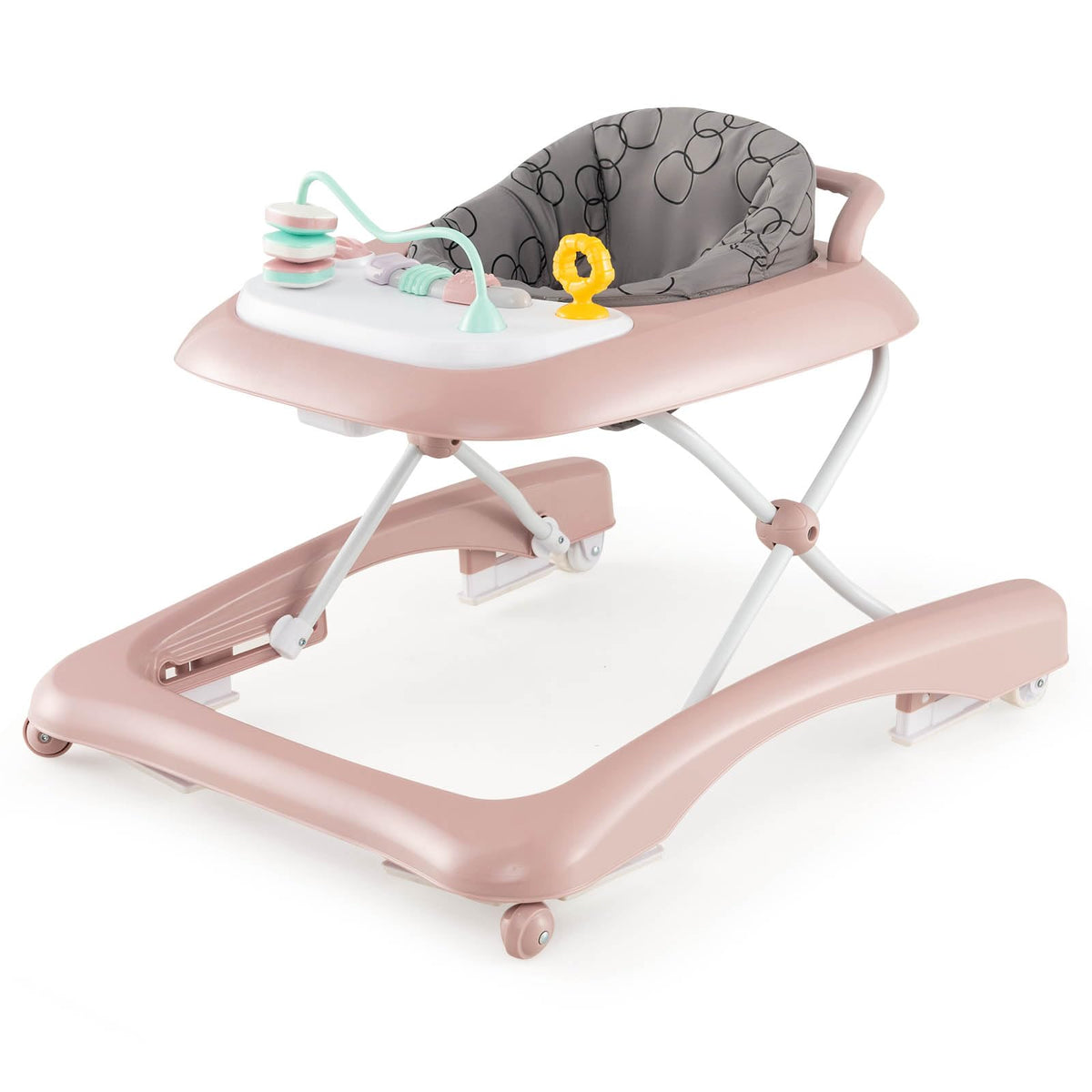 Foldable Baby Walker with Adjustable Height for Boys and Girls