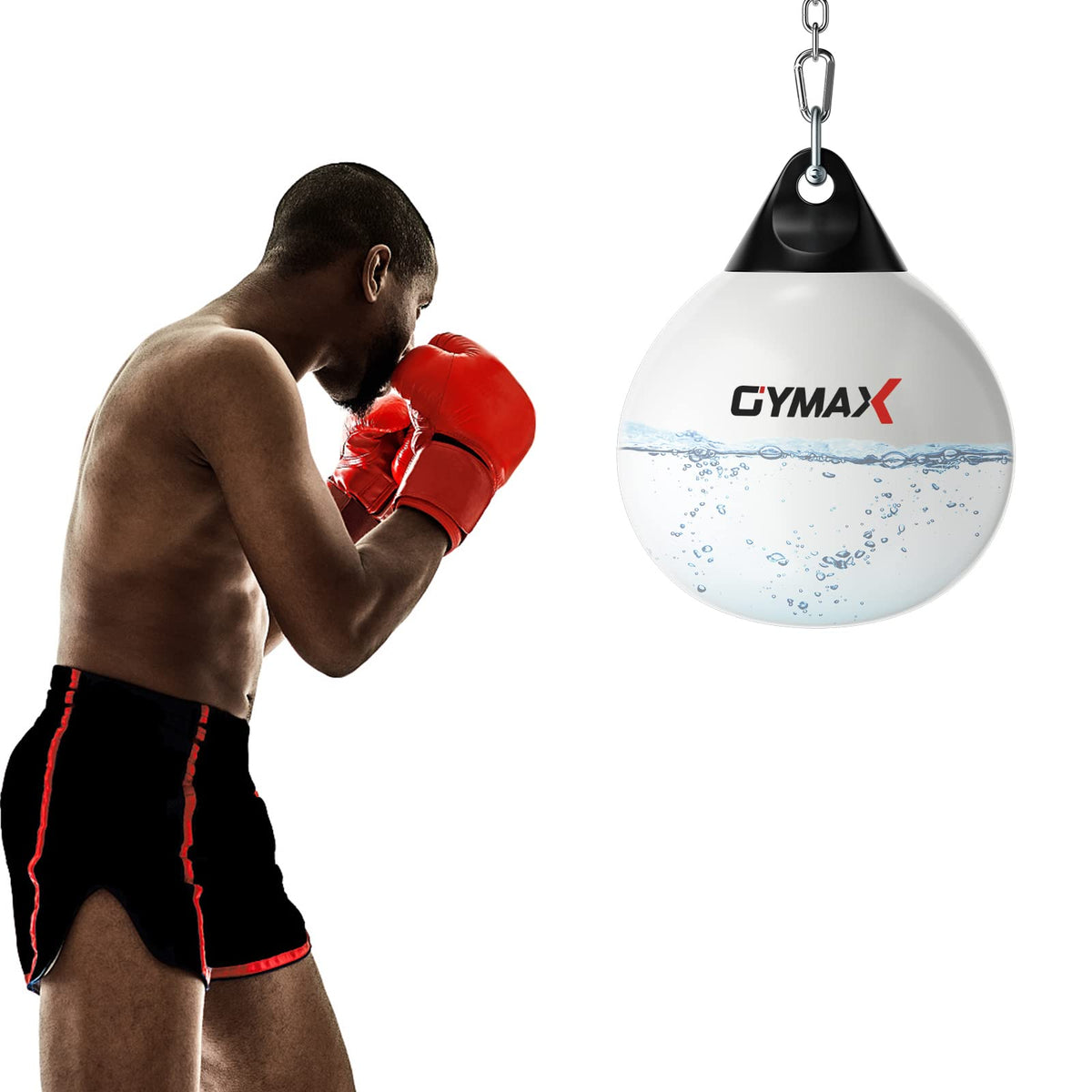 Water Punching Bag, 45cm 50kg Heavy Punching Bag with Adjustable Metal Chain