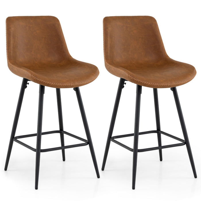 Giantex Counter Height Bar Stools Set of 2, 61 CM Bar Chairs