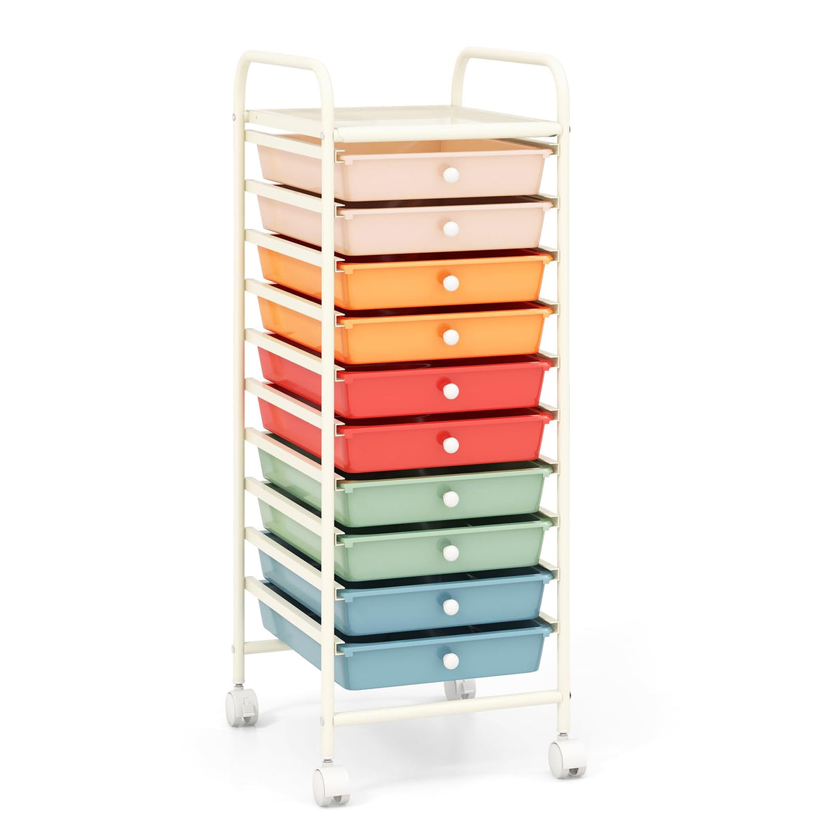 Giantex 10-Drawer Rolling Storage Cart