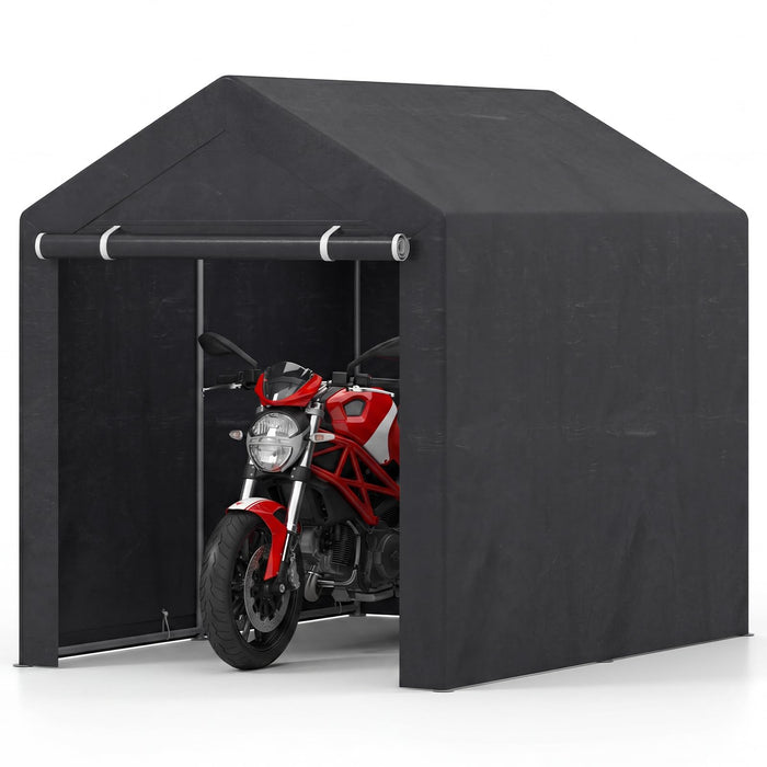 220x160 CM Heavy-Duty Portable Storage Shed, Waterproof Outdoor Carport Garage Tent