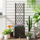 Raised Garden Bed with Trellis, Elevated Planter Box