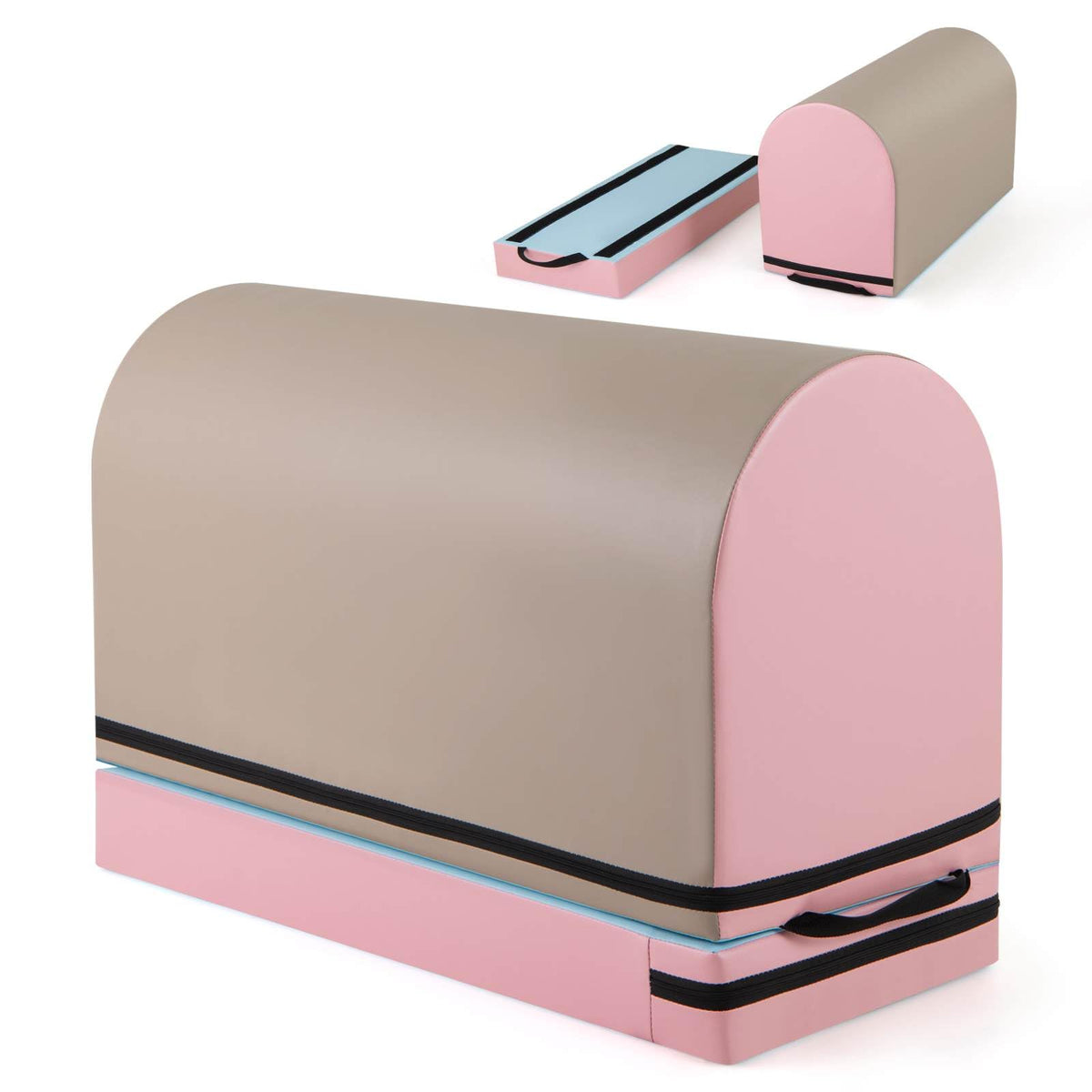 Mailbox Tumbling Aid Trainer Gymnastics Vaulting Box with Detachable Mat