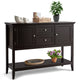 Giantex Buffet Sideboard Cabinet, 2 Drawers & 2 Doors, Side Console Table, Display Desk with Storage Shelf