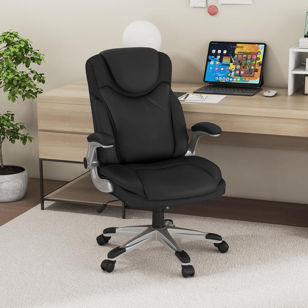 Giantex Heavy Duty Executive PU Leather Office Chair, 360° Swivel, 160 kg Capacity