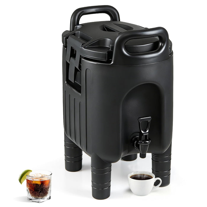 Giantex 10L Insulated Beverage Dispenser, Commercial Coffee Tea Iced Thermal Drink Server Container