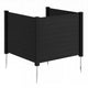 3-Panel AC Fence with Metal Stakes No Dig Enclosure for Patio