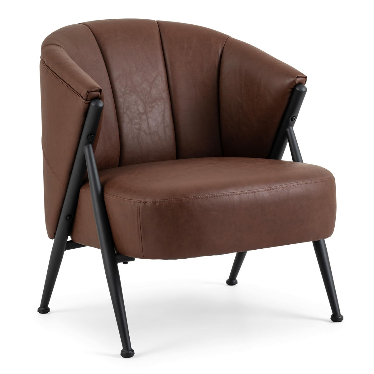 Single Sofa with Adjustable Foot Pads for Home Office or Living Room