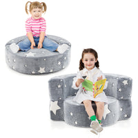 Convertible Children Sofa Kids Couch Chair with Removable and Machine-washable Cover