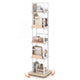 5-Tier Rotating Bookshelf Tower with 360° Spinning Design