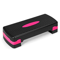 Adjustable Workout Aerobic Stepper Aerobic Exercise Step Platform with 2/4 Risers