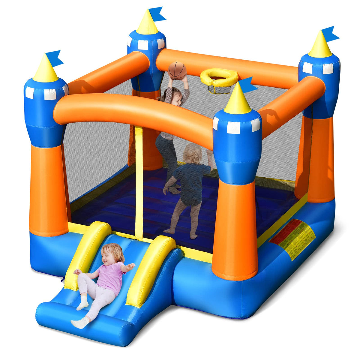 Magic Theme Jumping Slide Bouncer w/Large Jumping Area