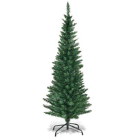 Giantex Holly-Jolly 1.5M PVC Pencil Christmas Tree Slim Xmas HomeDecor Green (1.5M)