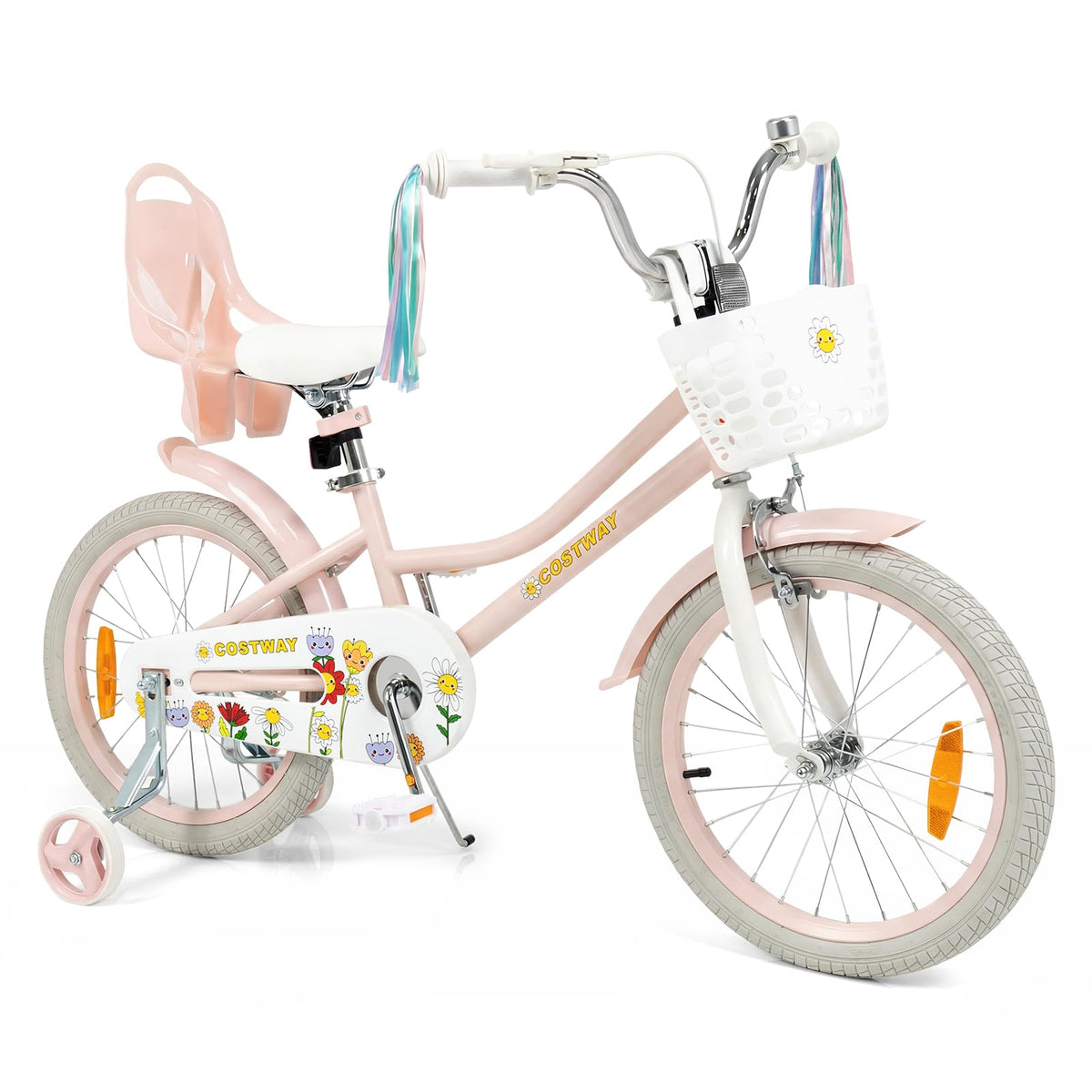 12/14/16/18/20 Inch Children Bicycle w/Detachable Training Wheels