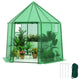 198 x 172 x 190cm Walk-in Greenhouse with PE Cover for Winter