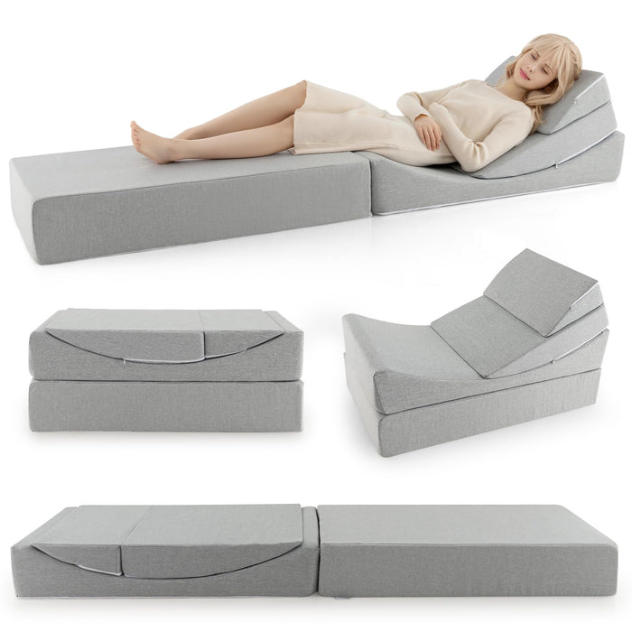Giantex Convertible Folding Sofa Bed, 4-in-1 Floor Futon Sleeper Chair