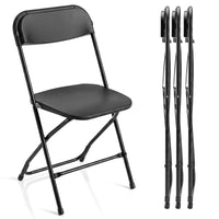 Giantex 4 Pack Folding Chairs, Portable & Foldable PP Chairs