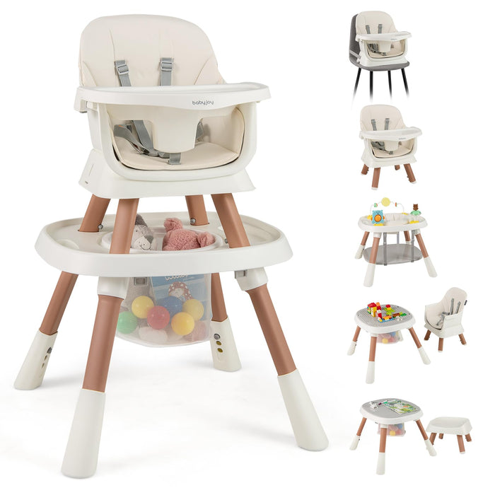 16-in-1 Baby High Chair, Convertible Highchair for Babies and Toddlers