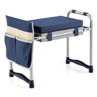 Foldable Garden Kneeler with Wide EVA Padding & Tool Pouch for Gardening