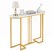 Giantex Modern Gold Console Table, 110 CM Narrow Entryway Table