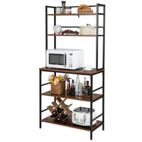 Giantex 5-Tier Freestanding Kitchen Bakers Rack with Hutch