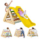 4-in-1 Toddler Climbing Toys with 3-Sided Triangle Climber for Kids