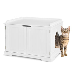 Cat Litter Box, Kitty Enclosure w/Magnetic Door