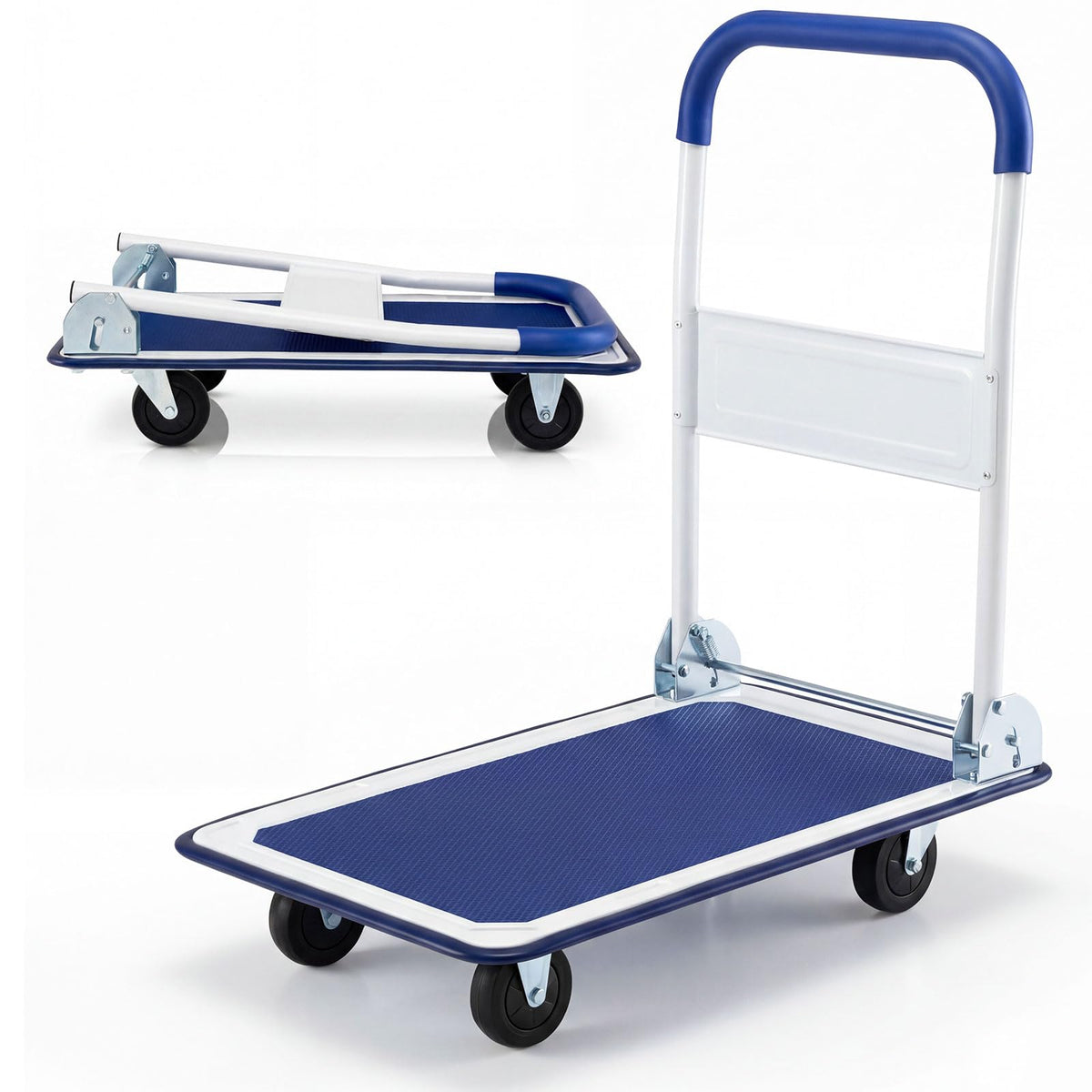 Folding Platform Truck with Swivel Wheels for Loading/Storage