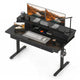 Giantex Electric Standing Desk 140cm w/Monitor Stand&Drawers