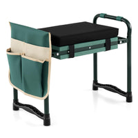 Foldable Garden Kneeler with Wide EVA Padding & Tool Pouch for Gardening