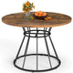 Giantex 118 cm Round Dining Table for 4, Farmhouse Kitchen Table