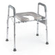 Raised Toilet Seat with Handles, Height & Width Adjustable Elevated Toilet Seat Riser