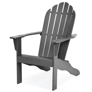 Outdoor Adirondack Chair Acacia Wood Durable Patio Garden Deck 160kg Capacity