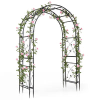 Heavy Duty Garden Arch with Floral Patterns for Climbing Plants