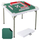 Giantex 90cm Folding Mahjong Table, 4 Player Game Card Table w/Cup Holders & Smooth Felt Mat