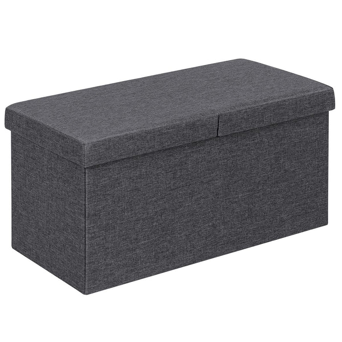 Giantex Storage Ottoman, Upholstered Chest Bench w/Storage Space