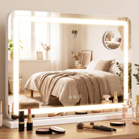 Giantex Vanity Mirror with LED Lights & Removable Magnify Mirror