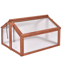 Giantex Wooden Cold Frame Greenhouse