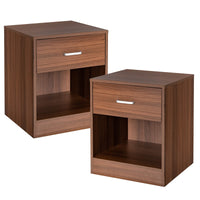 Giantex Modern Nightstand w/Storage, Set of 2